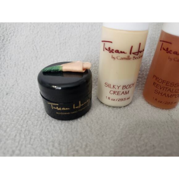 Lot 3 Camille Beckman TUSCAN HONEY Body Cream Shampoo Hand Therapy - Picture 2 of 6